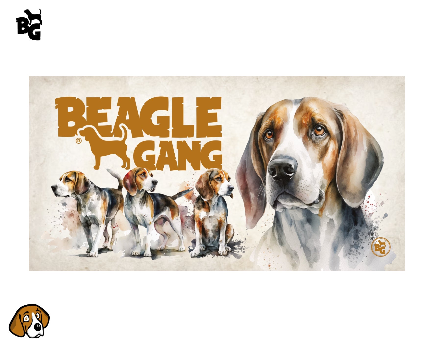 Beagle Gang Osuška 135x70 cm