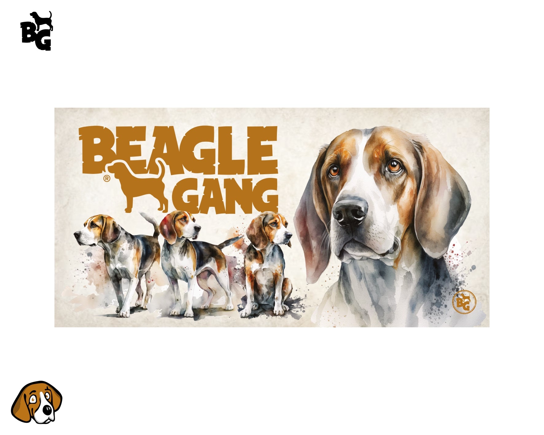 Beagle Gang Ručník 100x50 cm